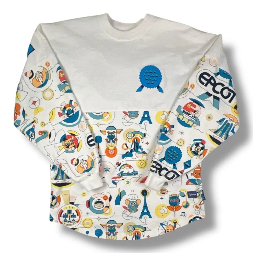 🆕Disney Parks 2023 EPCOT Reimagined Spirit Jersey – XS🌐✨